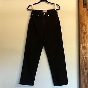 Everlane The Curvy Way-High Women's Black Organic Cotton Jeans